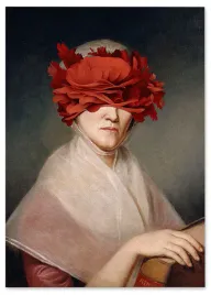 obraz-na-plotnie-portret-czerwony-kwiat-80x120-cm