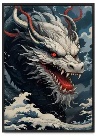 plakat-w-ramce-chinski-smok-40x50-cm-w-czarnej-ramie