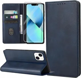 etui-do-iphone-13-61-skorzane-z-przegrodkami-niebieskie-szklo-ochronne