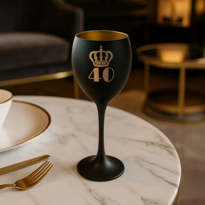 KIELISZEK do WINA z GRAWEREM na 40 URODZINY