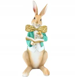 krolik-zajac-z-mucha-i-ksiazka-bialo-zielony-40cm