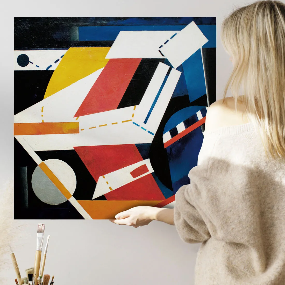 obraz-na-plotnie-abstrakcja-alexandra-exter-100x100-cm
