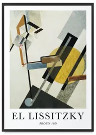 plakat-ramka-plakaty-el-lissitzky-abstrakcja-61x91-cm-w-czarnej-ramie