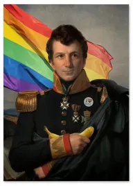obraz-na-plotnie-portret-general-teczowa-flaga-80x120-cm