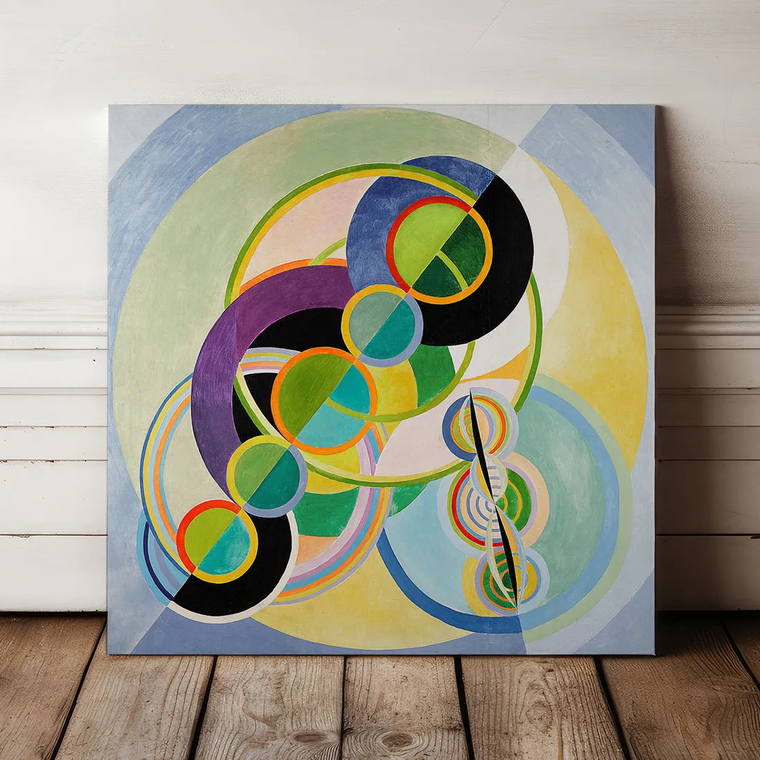 obraz-na-plotnie-robert-delaunay-okregi-100x100-cm