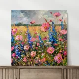 obraz-na-plotnie-kwiaty-polne-100x100-cm-material-ramy-drewno