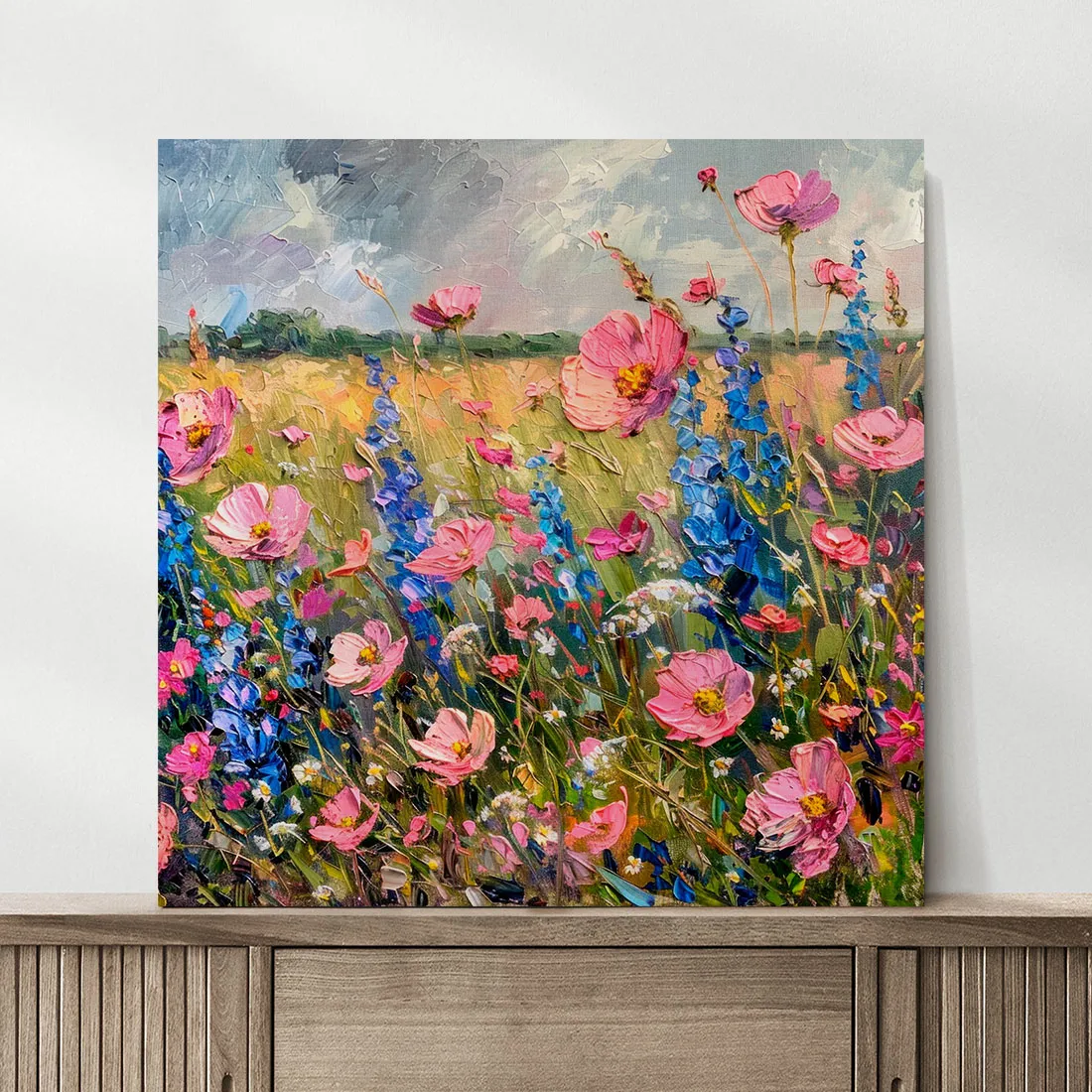 obraz-na-plotnie-kwiaty-polne-100x100-cm