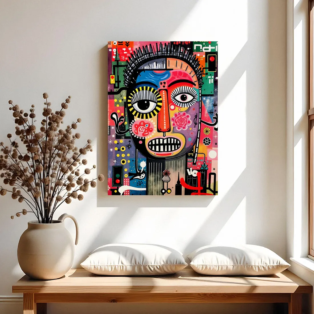 obraz-na-plotnie-portret-abstrakcja-80x120-cm-stan-nowy