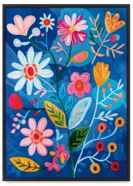 plakat-ramka-kwiaty-abstrakcja-40x50-cm-w-czarnej-ramie