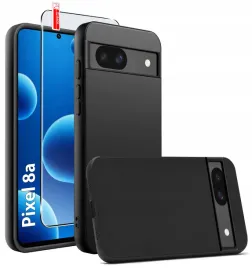 etui-czarne-matowe-silikon-slim-do-google-pixel-8a-szklo-9h