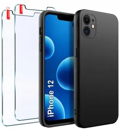 zestaw-etui-do-iphone-12-or-matowe-czarne-silikon-slim-2-sztuki-szklo