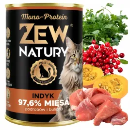 mokra-karma-dla-kota-mono-protein-indyk-puszka-400g-zew-natury