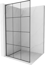 mexen-kioto-l-scianka-prysznicowa-walk-in-100-x-200-cm-czarna-kratka-gun