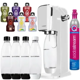 saturator-do-wody-sodastream-art-bialy-z-butelkami-i-saszetkami-smakowymi