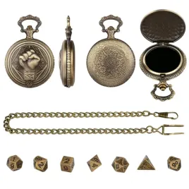 zegarek-pudelko-potezna-piesc-zloty-malutki-zestaw-7-metalowych-kosci