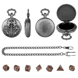 zegarek-pudelko-smoczy-wojownik-miedziany-malutki-zestaw-7-metalowych-kos