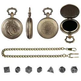 zegarek-pudelko-medalion-smoka-srebrny-malutki-zestaw-7-metalowych-kosci
