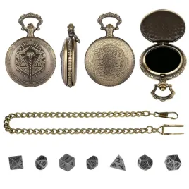 zegarek-pudelko-moc-rzutu-srebrny-malutki-zestaw-7-metalowych-kosci