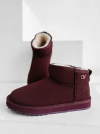 buty-damskie-sniegowce-olavoga-crushy-bordowe
