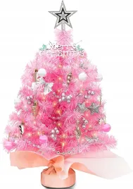 choinka-swiateczna-sztuczna-gesta-ubrana-lampki-bombki-rozowa-60cm
