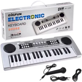 organy-mini-keyboard-37-klawiszy-mikrofon-srebrny-in0183
