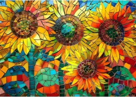 puzzle-klasyczne-1000-elementow-70x50-cm-sloneczniki-w-stylu-mozaikowym