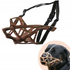 kaganiec-dla-psa-fizjologiczny-elastyczny-silikonowy-jasnobrazowy-moro-r-l