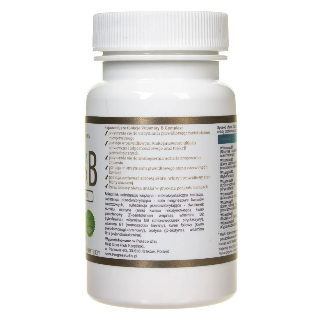 progress-labs-witamina-b-complex-120-tabletek