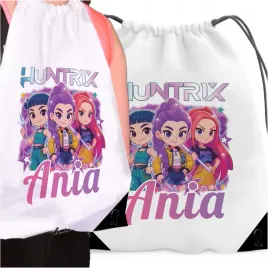bialy-worek-plecak-dla-dziecka-z-imieniem-demon-hunters-huntrix-kpop