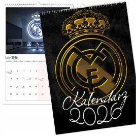 kalendarz-scienny-2026-wieloplanszowy-duzy-real-madryt-madrit-logo-pilka-a3