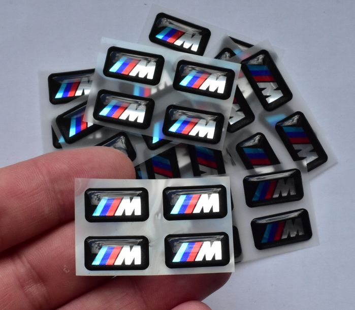 4 szt. Naklejki BMW na felgi dekielki znaczki logo 17*9 JAKOŚĆ