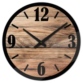 szklany-zegar-scienny-motyw-drewna-czarne-cyfry-modern-wood-x6-40-cm