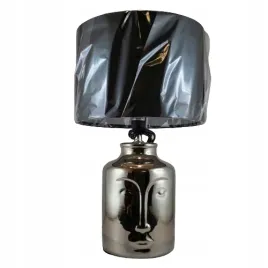 lampa-ceramiczna-srebrna-twarz-z-czarnym-abazurem-71x475x275-cm