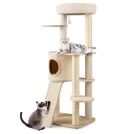 drapak-drewniany-z-domkiem-i-platformami-legowisko-dla-kota-143-cm