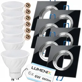 zestaw-6x-oprawa-okragla-szklana-czarna-zarowka-gu10-led-6w-neutralna