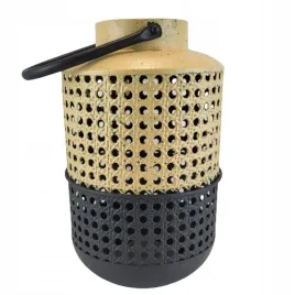 lampion-metal-azurowy-bezowo-czarny-duzy-39-cm