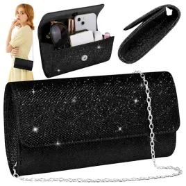 torebka-wieczorowa-czarna-blyszczaca-kopertowka-wizytowa-na-slub-wesele