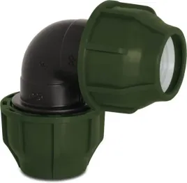 kolano-90-pp-25-mm-zacisk-10bar-czarno-zielony