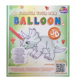 balon-papierowy-do-kolorowania-3d-diy-dinozaur-pa1770
