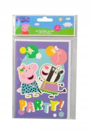 zaproszenia-urodzinowe-kartki-z-kopertami-swinka-peppa-pa2209