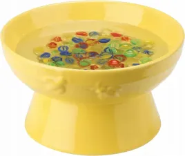 poidelko-dla-pszczol-ceramiczne-zolte-ze-szklanymi-kulkami