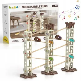 music-marble-run-106-czesciowy-zestaw-elementow-tor-marble-run-5-utworow