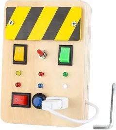 zabawka-sensoryczna-drewniana-busy-board-montessori-wlaczniki-swiatla-2