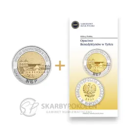 moneta-folder-5zl-2024-unc-opactwo-benedyktynow-w-tyncu-odkryj-polske