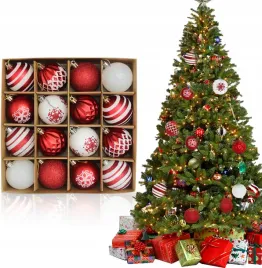 bombki-choinkowe-plastikowe-dekoracja-swiateczna-mix-wzorow-16-szt-czerwone
