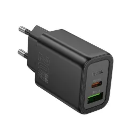 ladowarka-sieciowa-do-telefonu-hoco-usb-a-usb-c-qc3-0-pd-3a-20w-n61-czarn