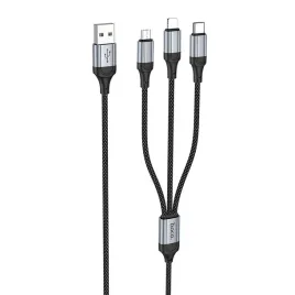 kabel-3w1-usb-a-do-lightning-micro-usb-usb-c-hoco-24a-1-m-x102-czarny