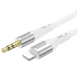 kabel-aux-jack-35-mm-do-lightning-hoco-1-m-upa22-bialy
