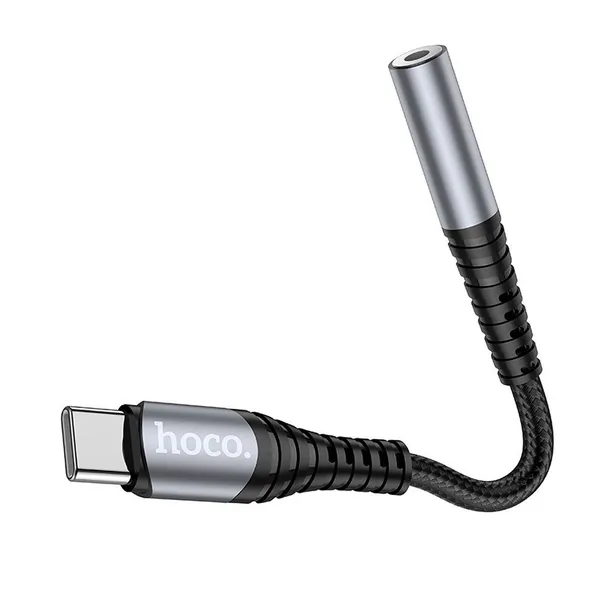 adapter-aux-jack-35-mm-do-usb-c-hoco-ls33-szary-kod-producenta-6931474761163