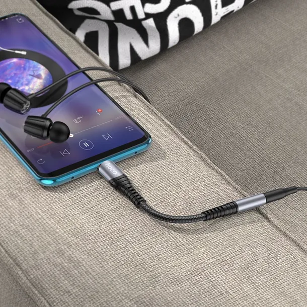 adapter-aux-jack-35-mm-do-usb-c-hoco-ls33-szary-stan-nowy-producent-inna